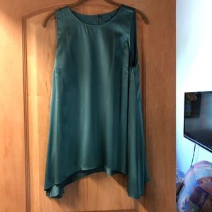 BRUNELLO CUCINELLI Silk Crew Neck Tank Tunic